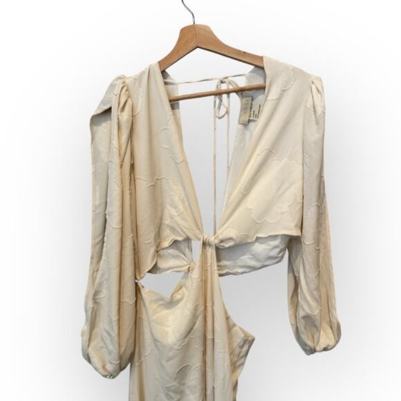 BOAMAR Bianca Balloon Sleeve Cutout Cover-Up Maxi Dress Size XL - Picture 9 of 16